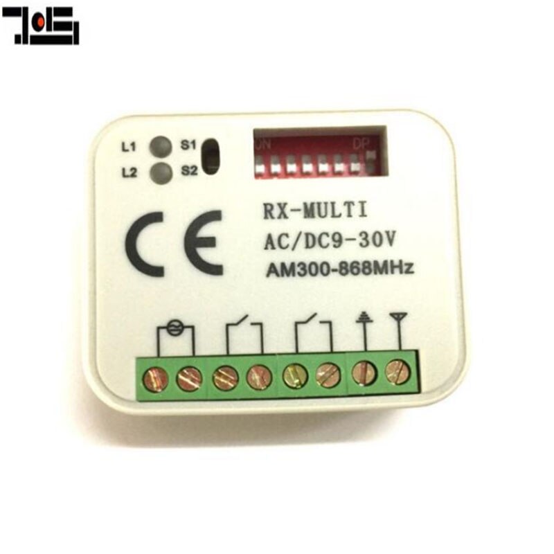 2 Channel Multi Receiver RX MULTI 300-868MHz garage door receiver