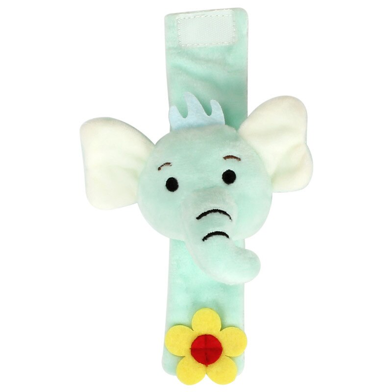 Baby Handgelenk Rassel Ebene-förmigen Weiche Nette Flanell Waschbar Baby Handgelenk Band AufkläSprosse Puzzle Pädagogisches Spielzeug für freundlicher: Elefant