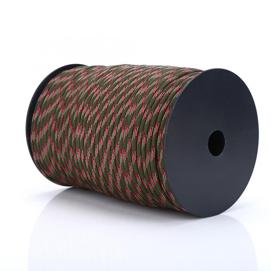 Alomejor Corda In Polipropilene 100 Metri - Paracord 9 Trefoli Per Tenda, Stendibiancheria, Campeggio, Sopravvivenza - Colore Cachi