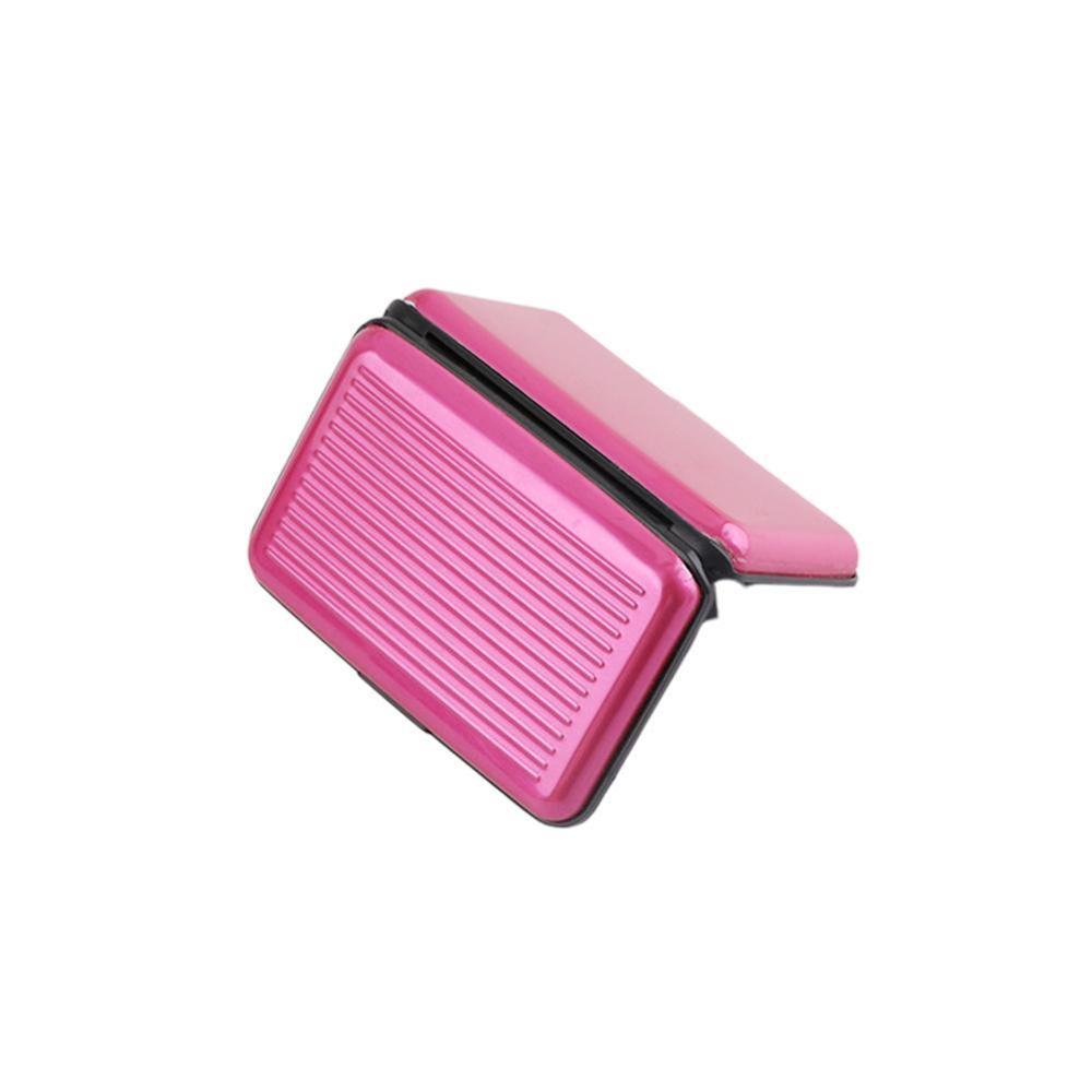 Multifunktionale Ladegerät Karte Paket USB Ladegerät Ladung Pad Externe Batterie Energie Bank Karte Halfter: Rosa