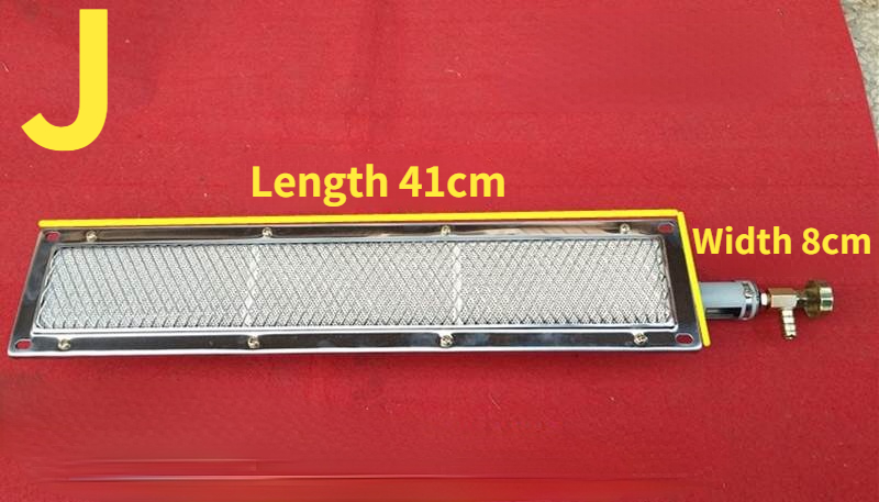 Gasgrill infrarød brænder udskiftning brand energibesparende brænderplade komfurkerne rektangulær: Orange