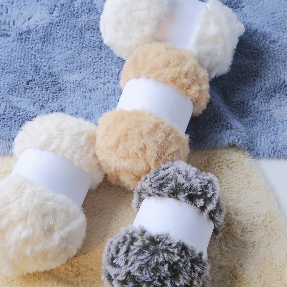 100% polyester100g wool fur yarn rabbit fur thread fur velvet mink-like wool crocheted bag scarf material