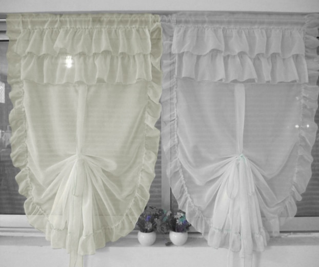 Rideau de ballon relevable, modèle fille coréenne, écrans de chambre à coucher de salon (une pièce)