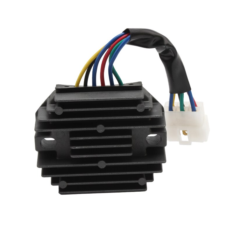 Spændingsregulator ensretter motorcykel tænding til kubota & græshoppe  rs5101 rs5155 6 wire metal sort  dc 12v tilbehør