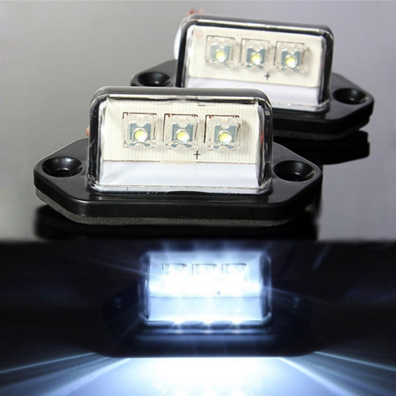 Luz led para matrícula de coche, luz lateral para señal, luz trasera, ahorro de energía, luz de borde de brillo para remolque, camión, coche, pies, manos