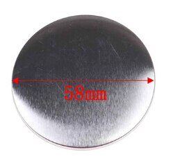 10 stuks metalen doe-het-zelf knutselmaterialen, plastic metalen blanco badgespeld knooponderdelen, benodigdheden voor kleding badgeknopenmaker 37-58mm: 58mm