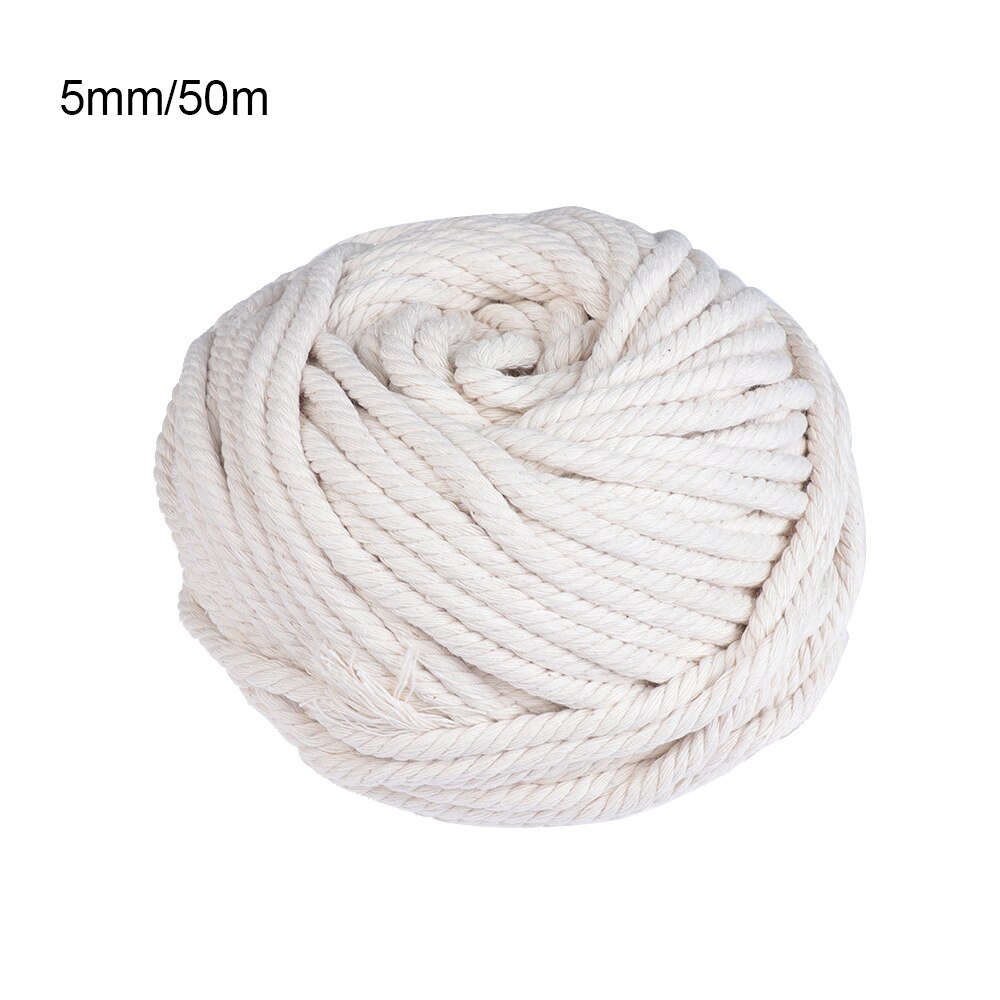 Waxed Cotton 2/3/4/5mm Natural Beige Cotton Macram... – Grandado