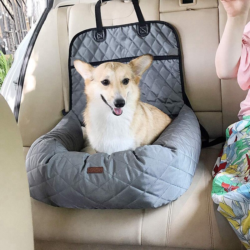 Hond Autostoel-2-In-1 Huisdier Car Seat Cover, Waterdicht En Antislip, afneembare Hoes En Kussen, Zeer Geschikt Voor Auto 'S, Vrachtwagens