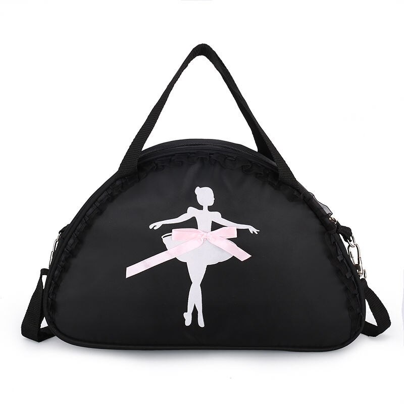 Ruoru Ballett tanzen Taschen Spitze Handtasche Wasserdicht Prinzessin Tasche Frauen Mädchen Ballett Tanz Mädchen tanzen Rucksack Ballett Tasche Handtasche: Schwarz