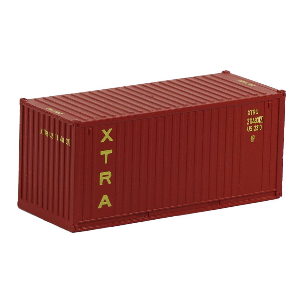 C15007 3pcs Model Trains Freight Car N Scale 20&#39; Container 1:160 20ft Container Cargo Box: XTRA