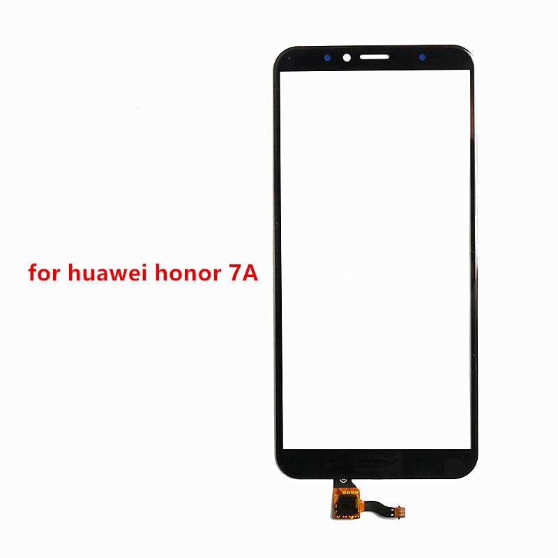 Nero 5.7 "pollici Touch Screen Per HuaWei Honor 7A AUM-AL00 Touch Screen Digitizer Pannello Frontale Obiettivo di Vetro del Sensore + 3M Stickert