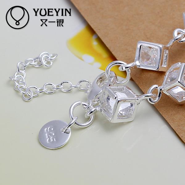 Silber überzogene armband für frauen männer Liebhaber Unisex silber Schmuck hand kette ornamente