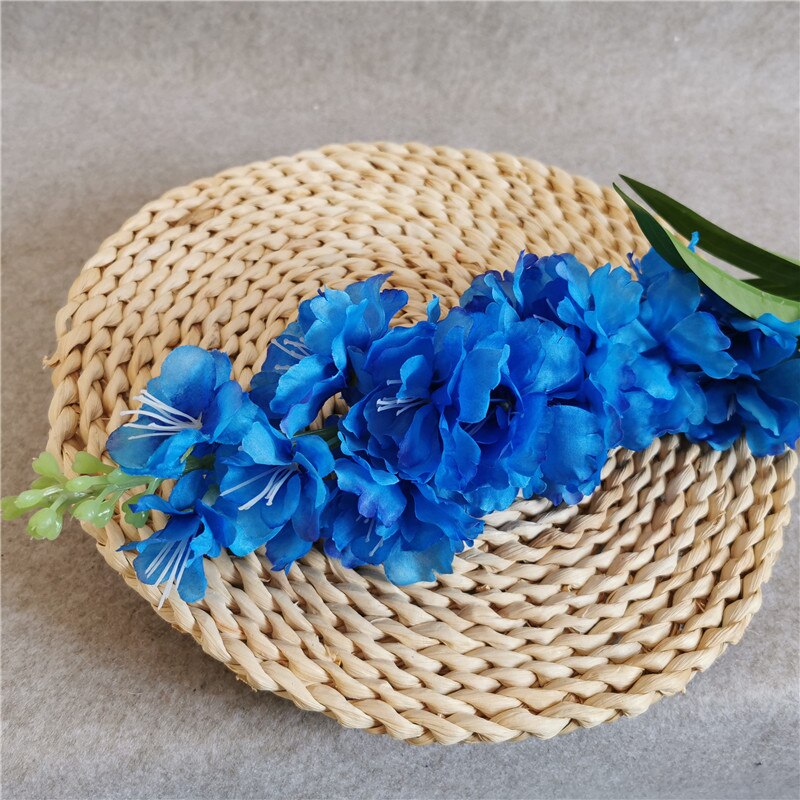 Fleur de jacinthe artificielle de 90cm, grande branche de fleurs artificielles pour automne, décoration de mariage pour la maison, couronne de fausses fleurs: dark blue