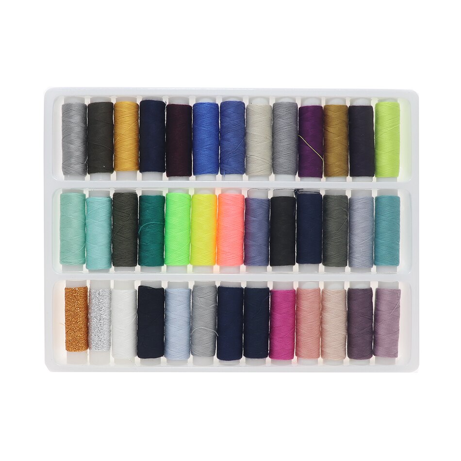 Household sewing machine sewing thread DIY color line small axis sewing thread sewing box hand stitching 39 color