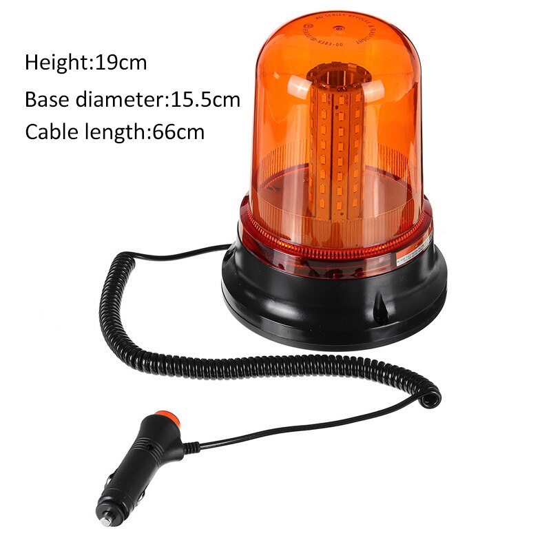 80 LED Amber Beacon Light Three modes Car Rotating... – Grandado