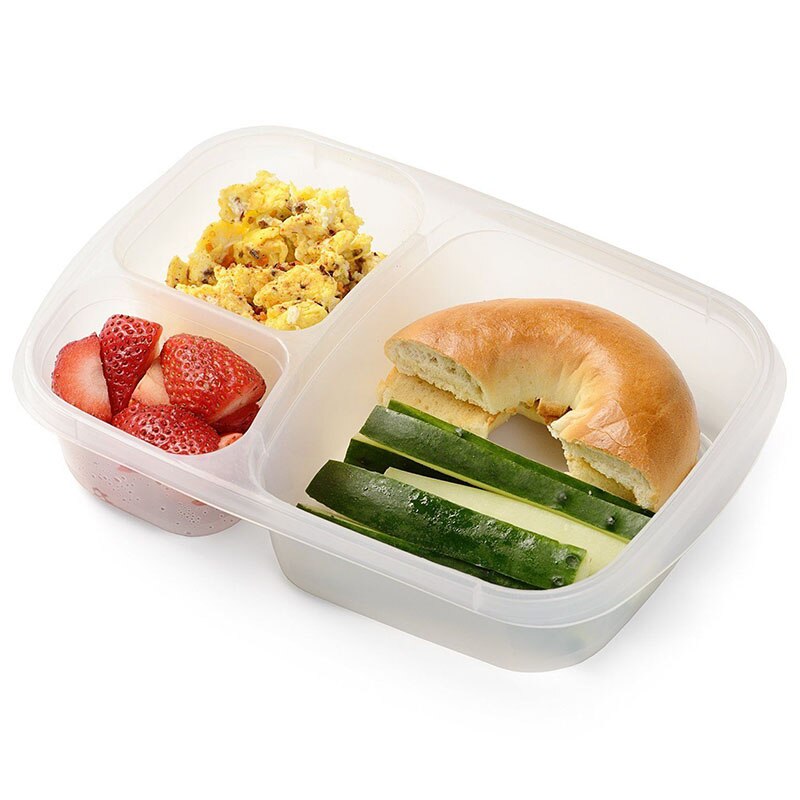 Draagbare Magnetron Bento Lekvrije Lunch Box Met Deksel 3 Compartimenten Voedsel Container Picknick School Opbergdozen Voor Kids volwassen