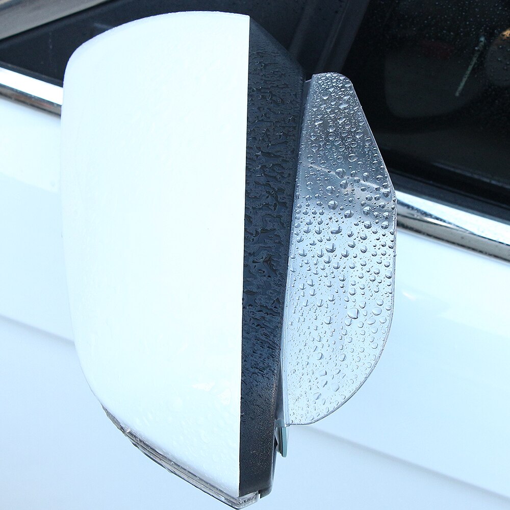 2PCS PVC Car Rearview Mirror Eyebrow Rain Shade Rainproof Cover For SKODA Octavia Kodiaq Fabia Rapid Superb A5 A7 Kamiq Karoq