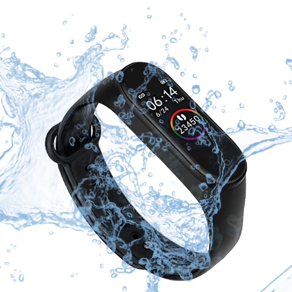 M4 Blutdruck Sauerstoff Verbunden Uhr IP67 Wasserdichte Fitness Armbinde Aktivität Tracker Sport Clever Uhren Für IOS Android