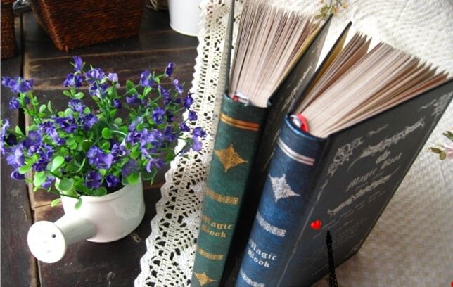 Vintage Deluxe Magic Notebook Reliëf Hardcover A5 Regeerde Papier 128 Vellen multi-use Prive Collectie