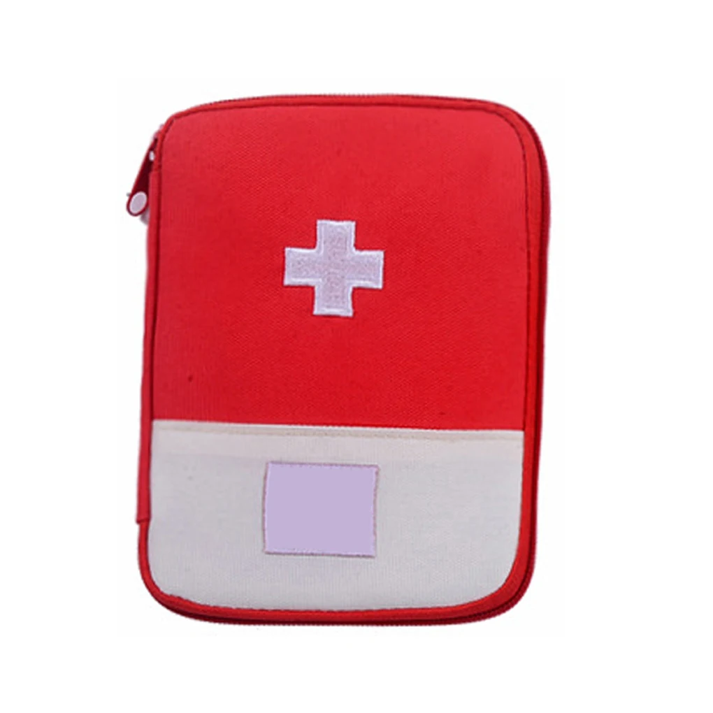 Leuke Mini Draagbare Geneeskunde Tas Ehbo-kit Medische Emergency Kits Organisator Outdoor Huishoudelijke Geneeskunde Pil Opbergtas: Rood