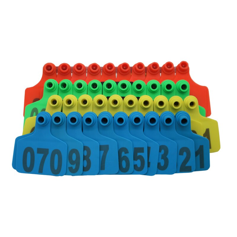 100Pc Koe Vee Tpu Oor Tag Borden Met Woord Oor Tags Typen Koperen Hoofd Oorbellen Farm Animal Identificatiekaart