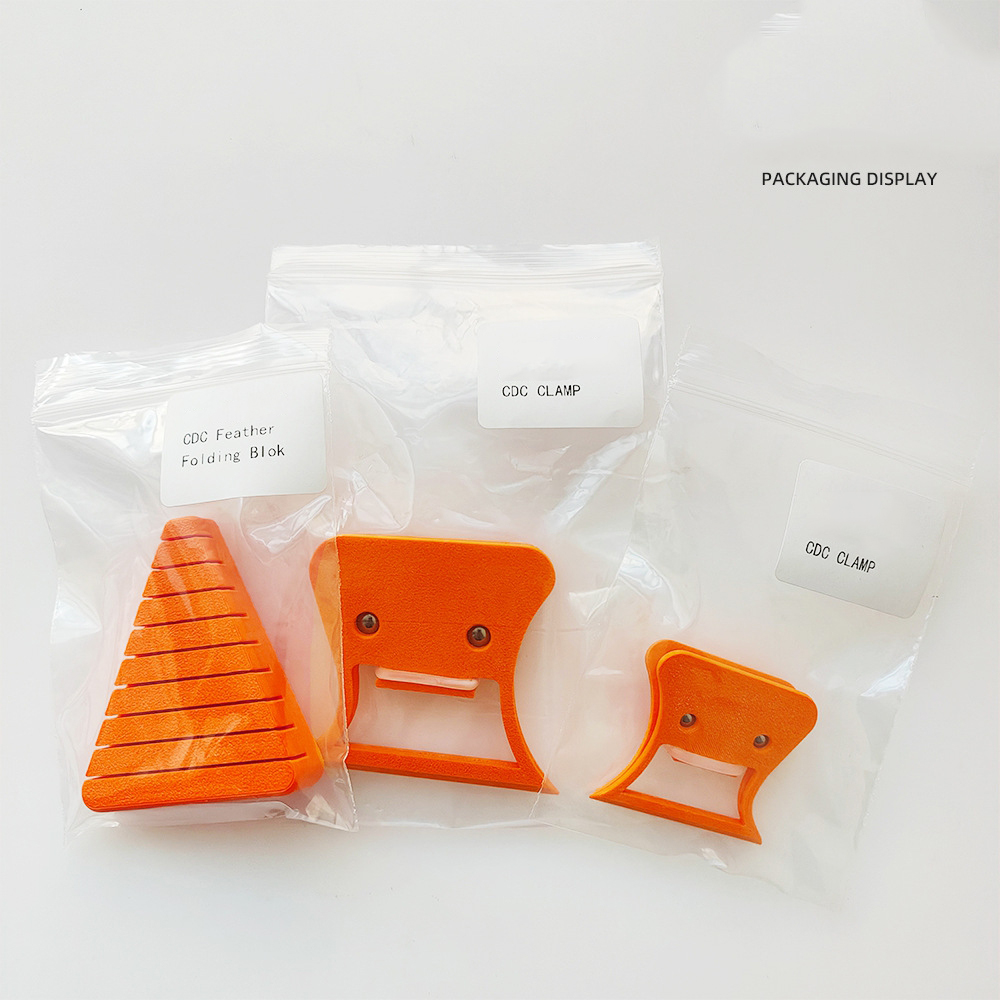 Feather Fold Block CDC Vliegbindset Feather Clip Hackle Holding Tools Vliegvissen Bender Clips Holding Tools Fishing Pesca Gear