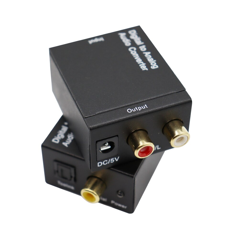 Digital to Analog Audio Converter Optical Fiber Coaxial Signal to Analog DAC Spdif Stereo 2*RCA Decoder