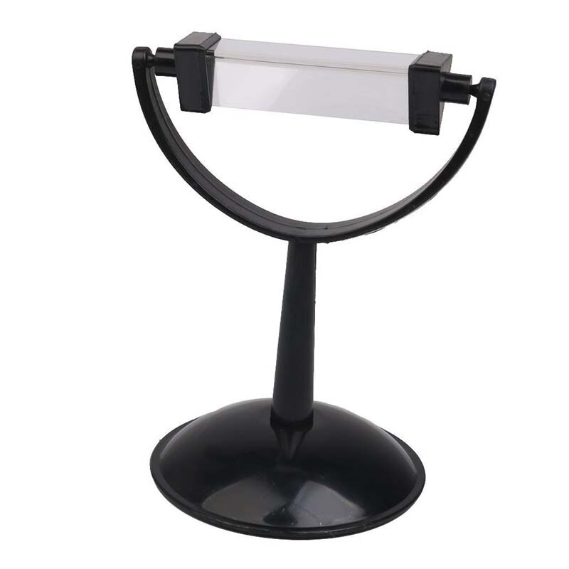 Vidrio óptico Triangular triple prisma refractor físico luz con soporte