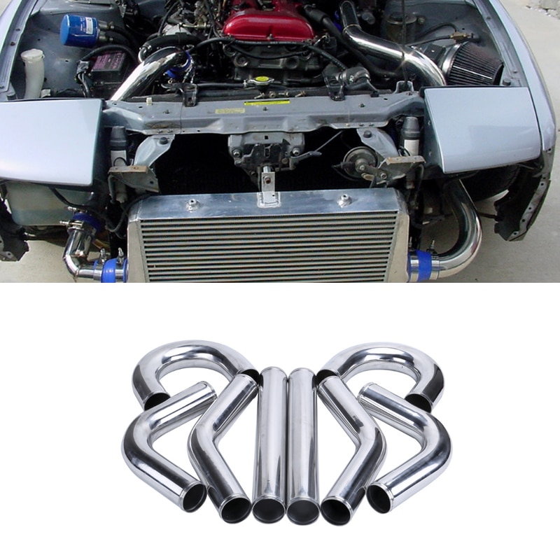 General aluminum alloy intake straight aluminum pipe /L 45° 90° U type turbocharged intercooled pipeline intake pipe