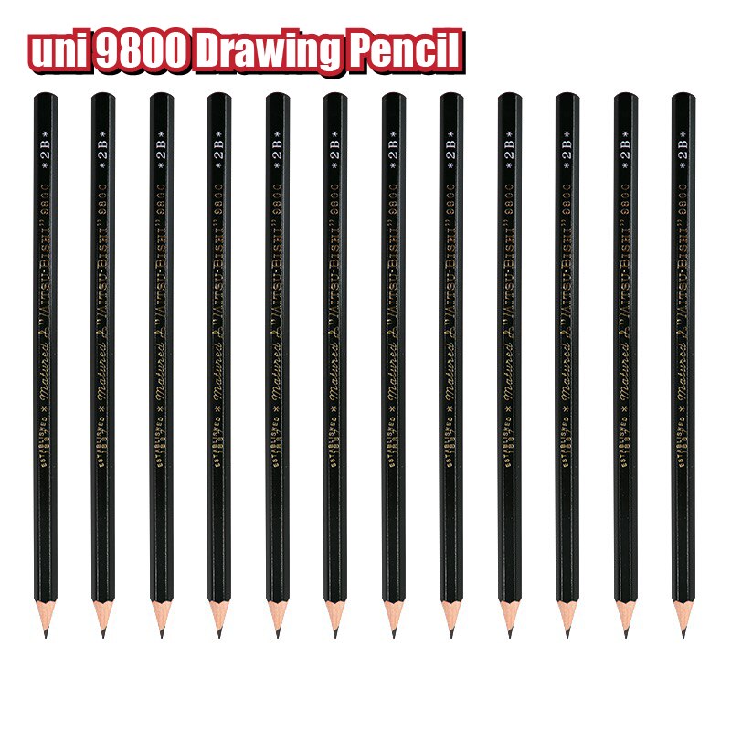 1 set(22 pcs) Japan uni Mitsubishi's 9800 pencils Multi-grayscale pencil Measure Drawing Shading Designing Sketching Student