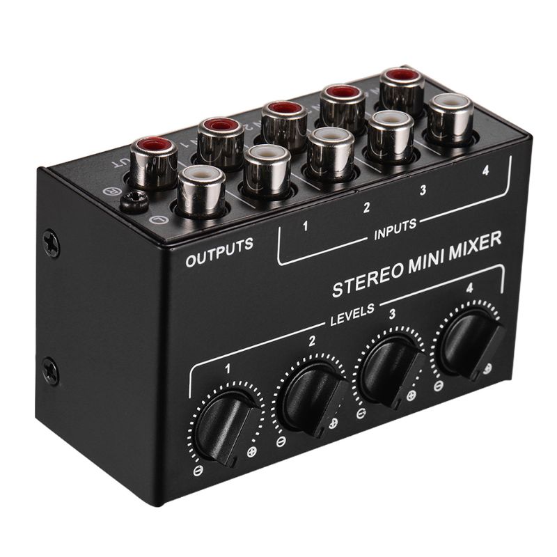 CX400 mini stereo 4-canale Passivo miscelatore miscelatore stereo Distributore di Studi Dal Vivo-o R9CB