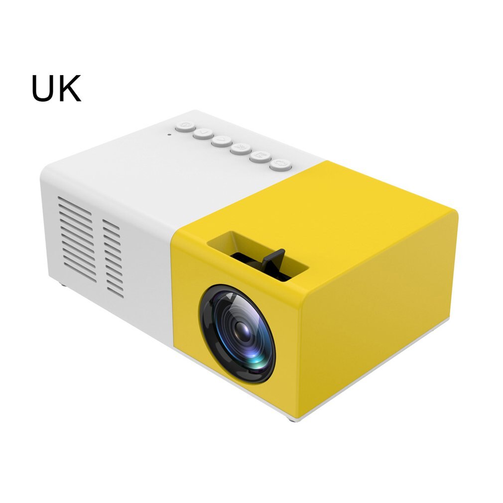Tragbare Projektor 3D HD LED Heimkino Kino 1080p HDMI USB Audio- Projektor Yg300 Mini Projektor Camara Masanori: Gelb wählen-UK