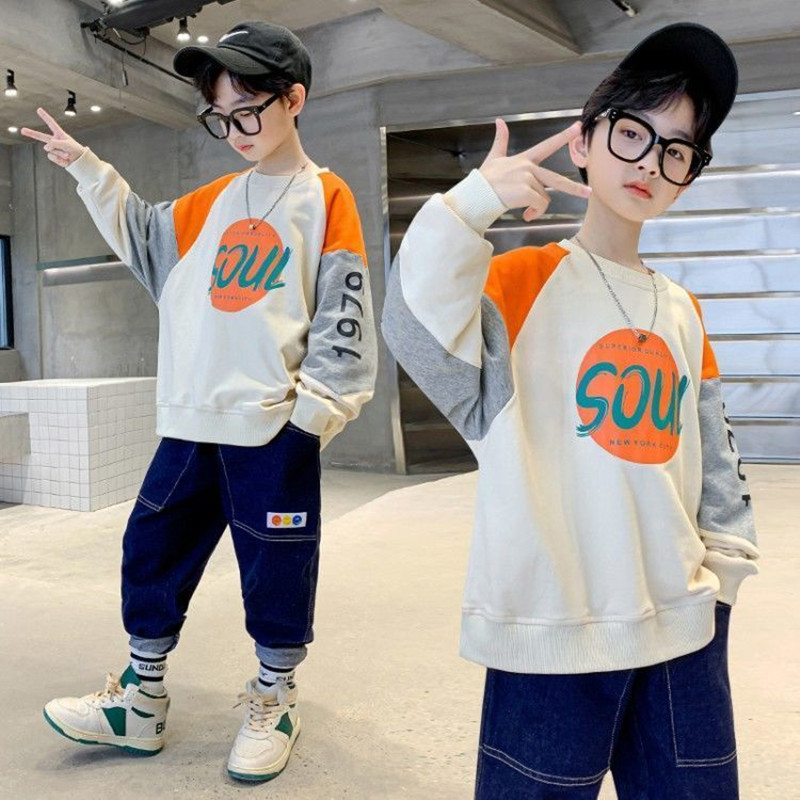 Sweat-shirt à capuche pour garçon et fille, style coréen, vêtements d&#39;extérieur pour enfants de 8, 10, 12 et 14 ans, collection printemps-automne 2022