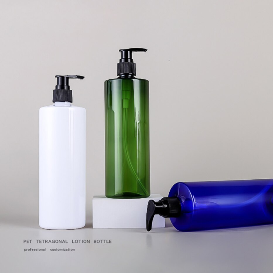 Press typ lotion tom flaska 500ml badrum schampo stor kapacitet emulsionsbehållare flytande tvål dispenser