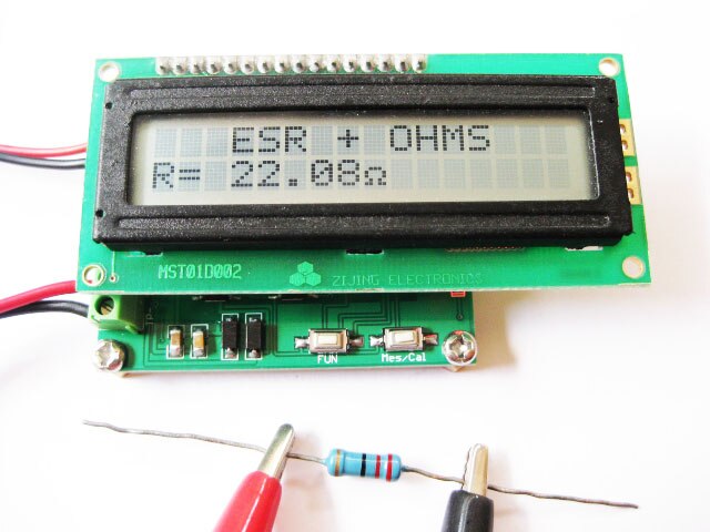 Testeur de résistance interne de batterie + + + ESR, testeur de Milliohm, détecteur de ligne de condensateur ESR