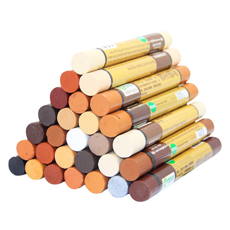 EZONE Furniture Touch Up Crayons Patch Paint Pen Furniture Paint Floor Repair Wax Crayon Wood Composite Repair Materials Supply