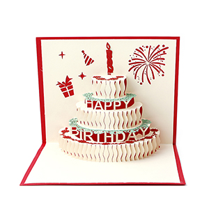 Carte de vœux Pop Up en 3D fait à la main | Carte d'anniversaire st valentin, Invitation de mariage divers: birthday cake