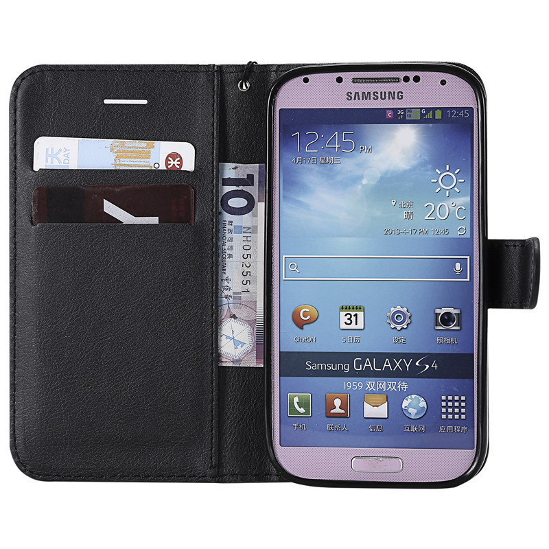 Für Coque Samsung Galaxy S4 Fall Brieftasche Flip Abdeckung Samsung S4 Telefon Fall Für Hoesje Samsung Galaxy S4 Leder Fall