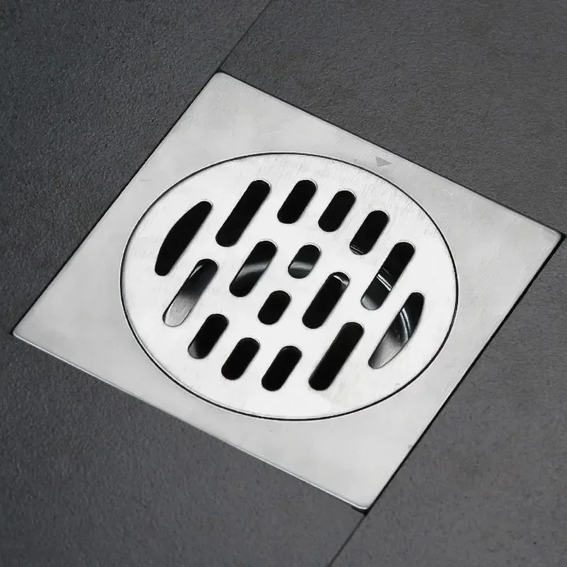 Universal Stainless Steel Round Floor Drains Cover Plate Sink Strainer Anti-clogging Shower Drains Hair Catcher Bathroom Fixture