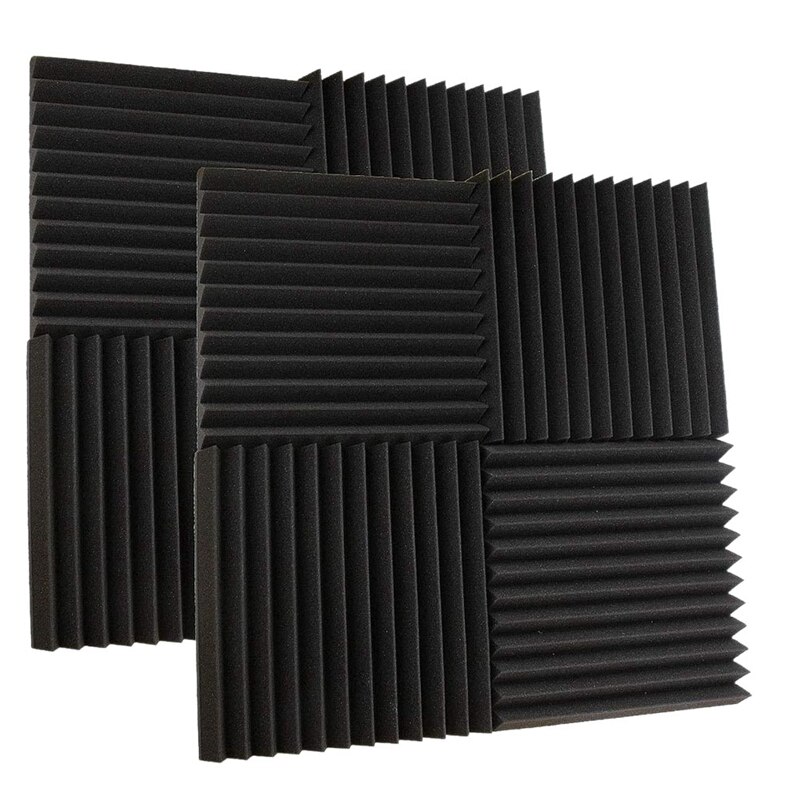 8 Pcs Soundproof Foam Board,Fireproof and Soundproof Foam Board, Soundproof Studio Foam Wedge Brick,for Home and Studio: Default Title