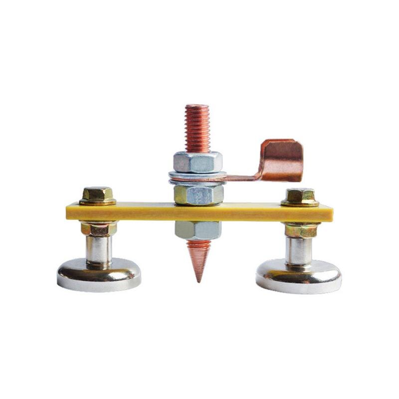 Magnetic Welding Ground Clamp Small Magnetic Welding Clamp Ground Holder Ground Clamp Welding Electromagnetic: Double magnetic