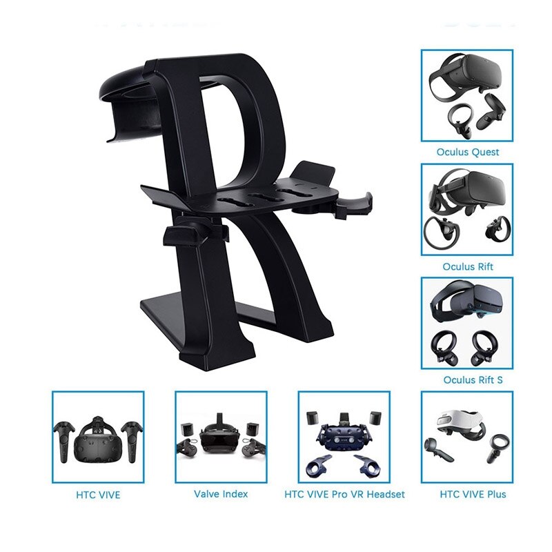 For Oculus Quest 2/Oculus RIft S Stand Helmet Virtual Reality and Controllers Holder Show VR Accessories