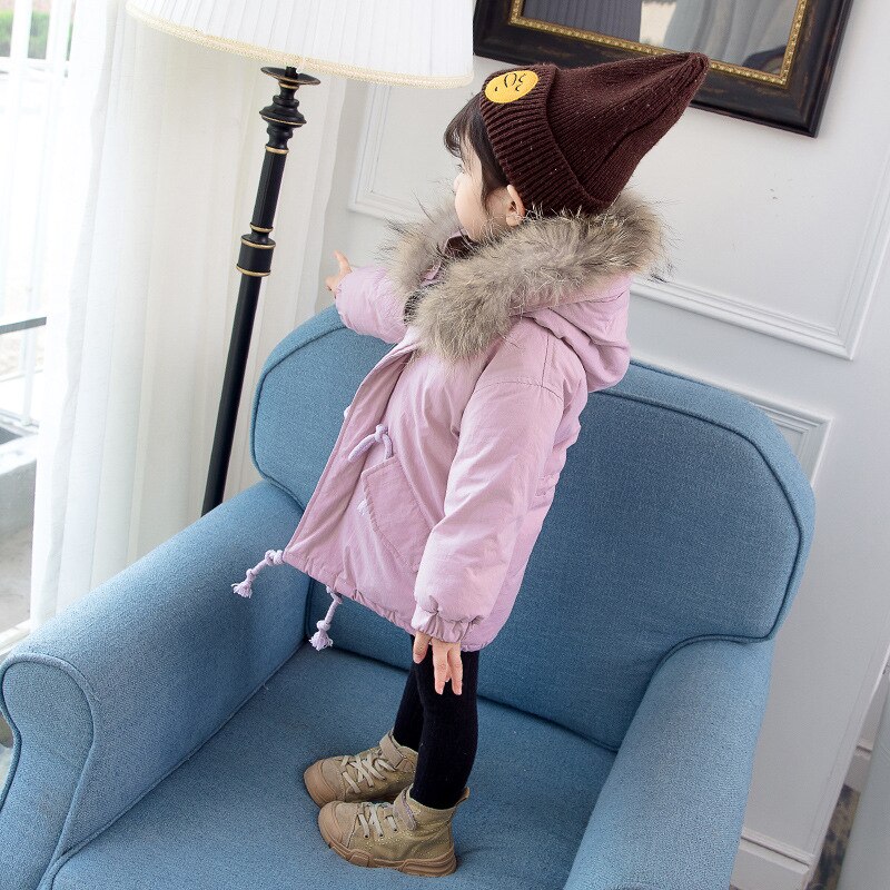 Jas Kind Bontjas Kids Kinderen Jassen Herfst Winter Regenjas Voor Meisjes Katoen Warm Tiktok Kleding: 3Tfit height 80cm