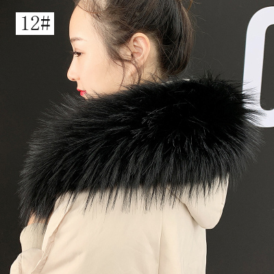 17X80Cm Winter Faux Fur Unisex Jas Trui Sjaals Kraag: 12