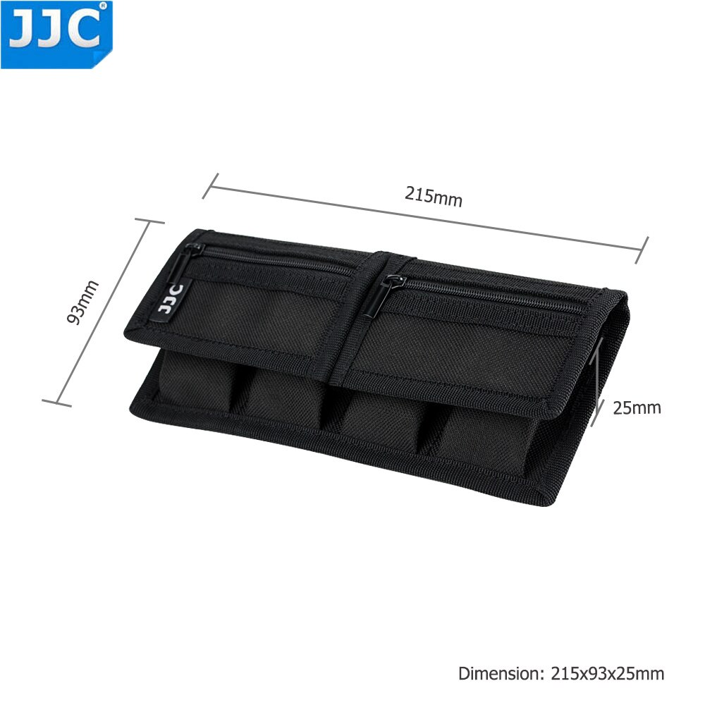 JJC DSLR Camera Battery Pouch Bag For Canon EOS RP EOS M6 Mark II M6 M5 77D 800D 760D 200D Cameras Batteries Case SD Card Holder