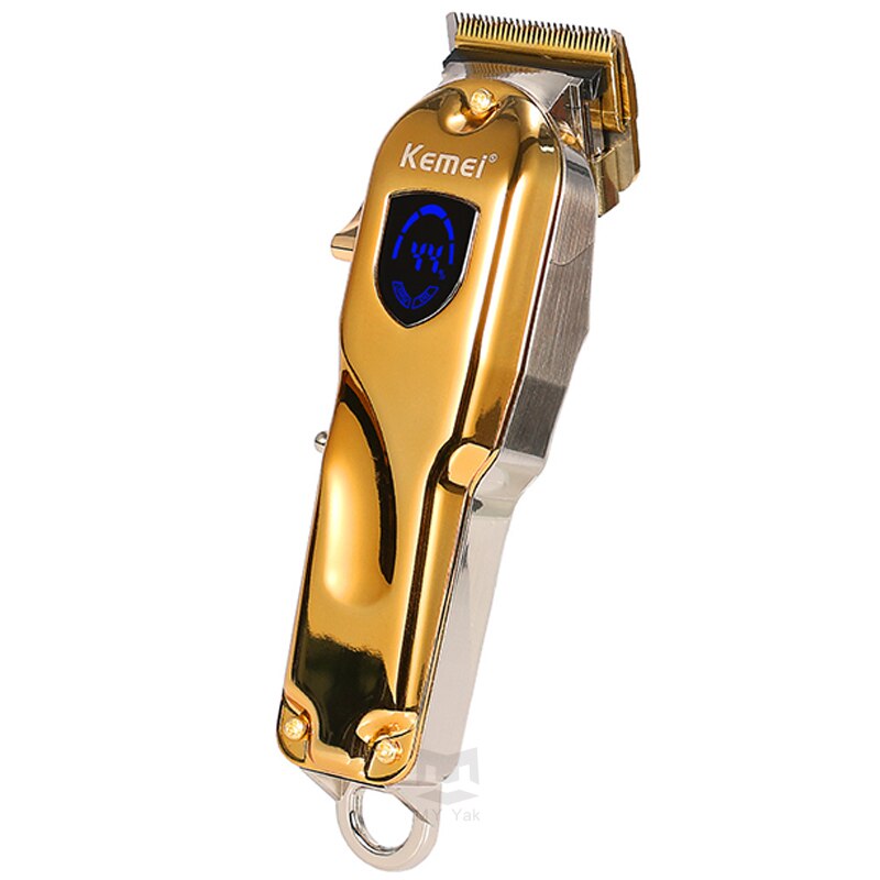 Kemel LED Kamei Adjustable Trimmer Bart Kmei Barttrimmer Kemey Digital Hair Trimmer Keimei All-metal Kimei Gold Cut