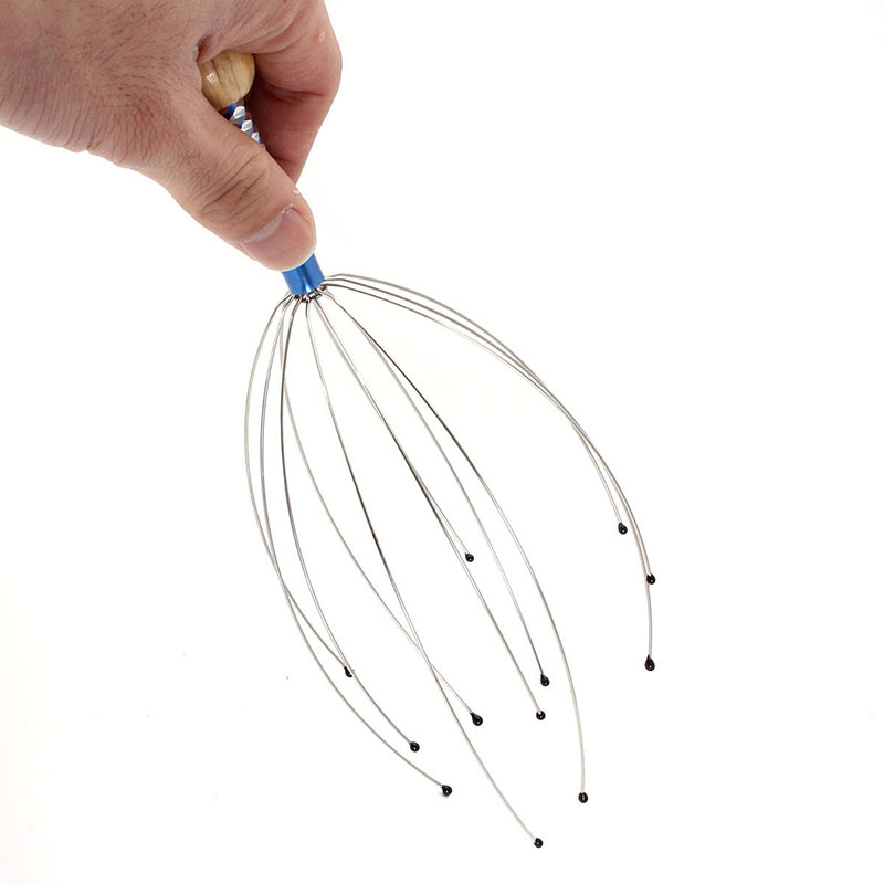 1PC Claw Head Massager Octopus Head Scalp Neck Equipment Stress Release Relax Massage Tens Pain Relief Head Healthy Care