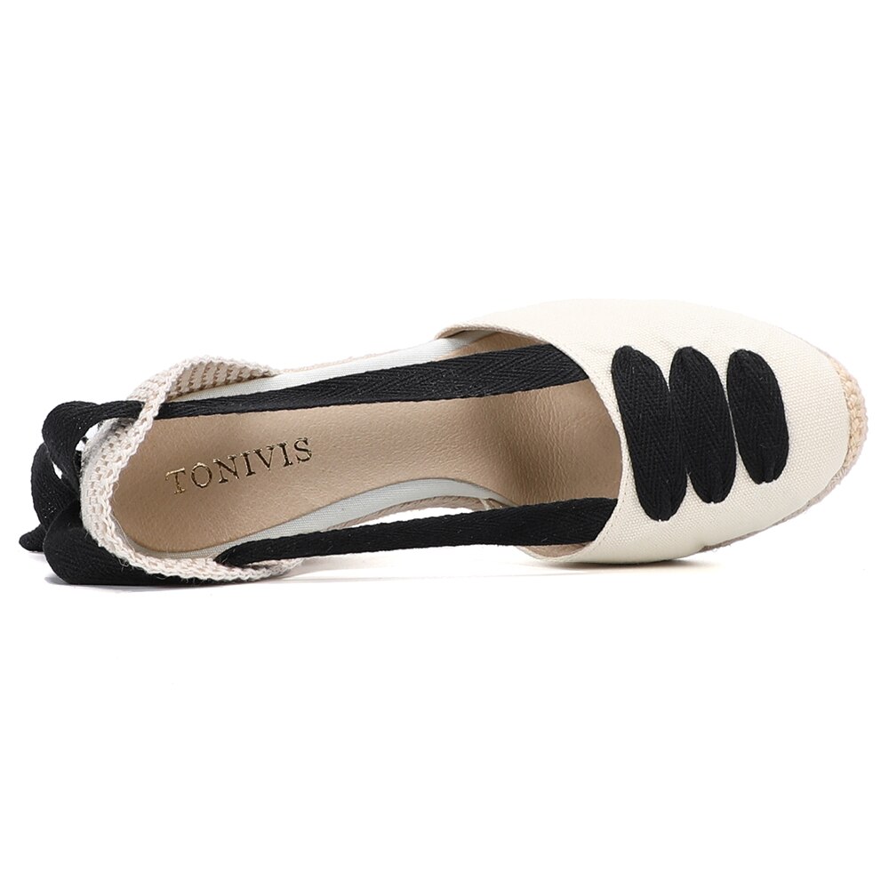 Sandalias Mujer Vrouwen Wedge Espadrille Sandalen Comfortabele Slippers Dames Womens Casual Schoenen Ademende Vlas Canvas Pompen