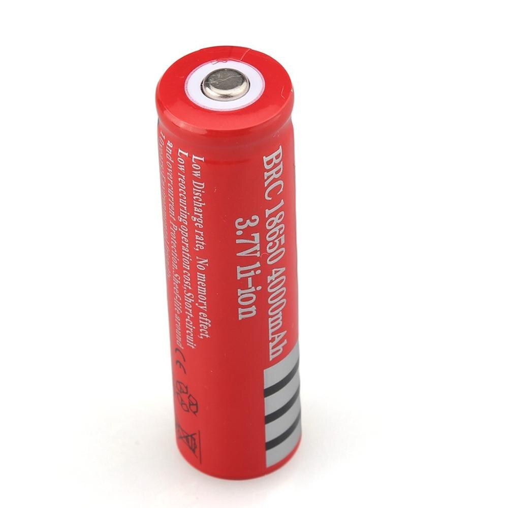 Batería de ion de litio recargable para linterna LED, acumulador de baterías recargables de 18650 V, 3,7 mAh, GTF: Dorado