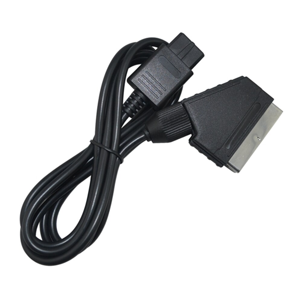 A/V TV Video NTSC Scart Cable Cord Lead Gaming for G-amecube N-GC for S-NES N-64 Console